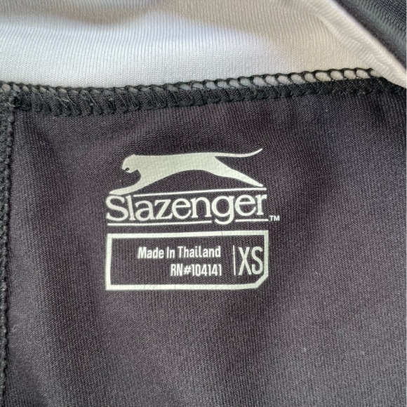 Slazenger Black Athletic Wrap front Skort with White Trim size xs - Picture 2 of 10